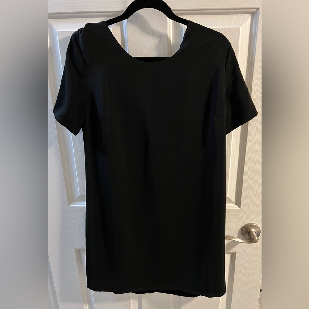 Black shift dress